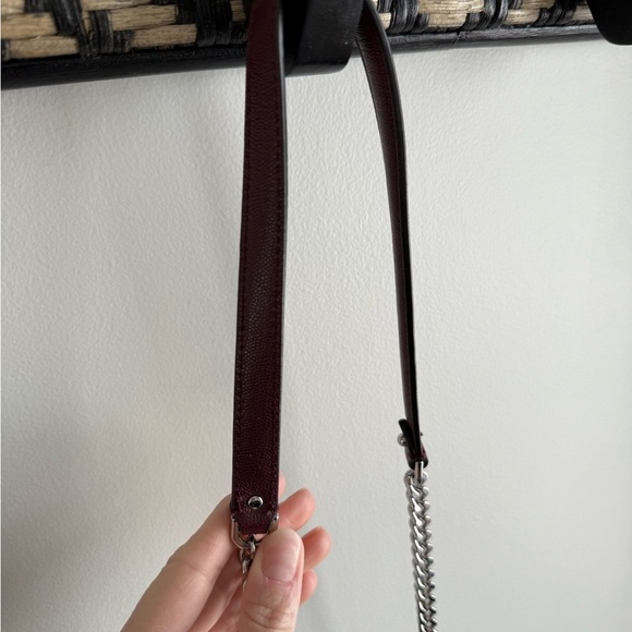 Rebecca Minkoff Jean Crossbody Chain Strap Mini Purse in Burgundy - Picture 10 of 16